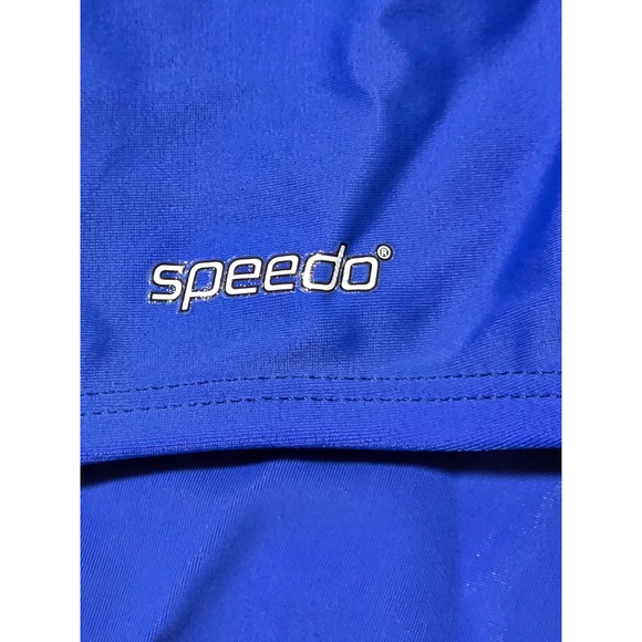 Speedo Womens Royal Blue Crossback One Piece Swimsuit Bathing Suit XXL /0349 - Picture 2 of 3